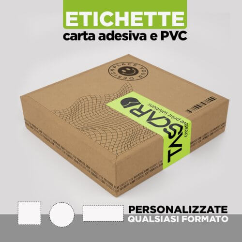 ETICHETTE ADESIVE IN CARTA E PVC